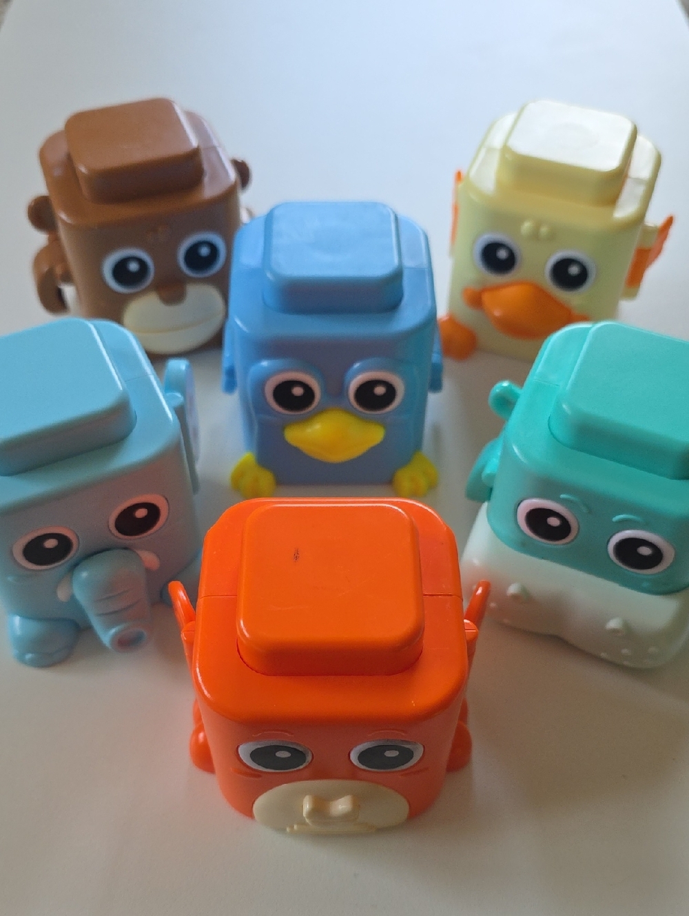 Colorful Animal Stackable Animal Cube Toys - Sensory Toy - Press Stack Toys